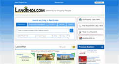 Desktop Screenshot of landkhoj.com