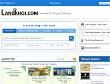 Tablet Screenshot of landkhoj.com